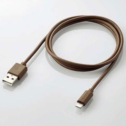 エレコム(ELECOM) MPA-UALI10DB(ダークブラウン) 机や家具色に合うカラーケーブル 1m