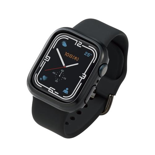 エレコム(ELECOM) AW-21BBPPBK ブラック アップルウォッチApple Watch Series 7 保護ケース バンパー