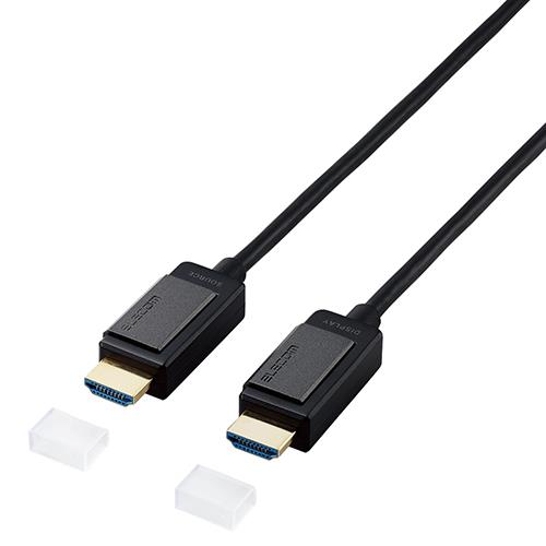 エレコム(ELECOM) DH-HDLOA05BK ブラック HDMIケーブル 長尺 4K60P 18Gbps 対応 φ4.8mm 5m