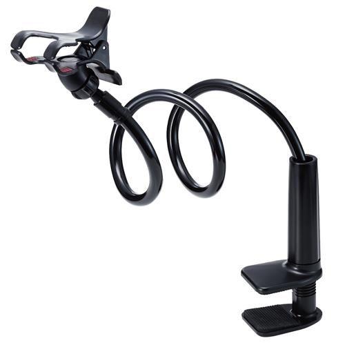 エレコム(ELECOM) P-DSLARM100BK ブラック スマホスタンド アームスタンド 100cm