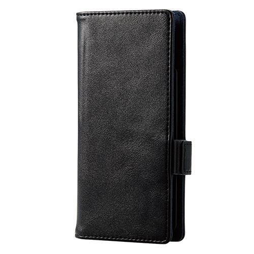 エレコム(ELECOM) P-04PLFYSBK ブラック スマートフォン用マルチカバー 磁石付 Sサイズ