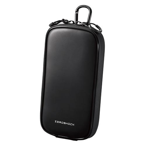 エレコム(ELECOM) P-05CZBK ブラック ｽﾏｰﾄﾌｫﾝ用ZEROSHOCKｷｬﾘﾝｸﾞﾎﾟｰﾁ 1気室 Lサイズ 3Way 腰ﾍﾞﾙﾄﾙｰﾌﾟ