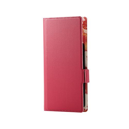 エレコム(ELECOM) P-05PLFUSJPND ディープピンク スマートフォン用マルチカバー 薄型 磁石付 Lサイズ