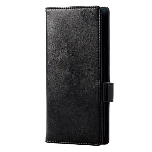 エレコム(ELECOM) P-05PLFYSBK ブラック スマートフォン用マルチカバー 磁石付 Lサイズ