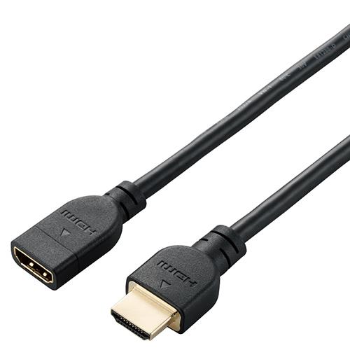 エレコム(ELECOM) DH-HDEX15BK(ブラック) HDMI 延長 ケーブル 1.5m 4K 60p 金メッキ