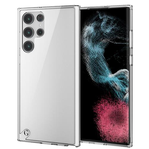 エレコム(ELECOM) PM-G223HVCKCR(クリア) Galaxy S22 Ultra用 ケース カバー ハイブリッド TPU スリム