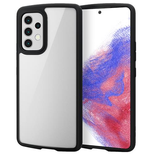 エレコム(ELECOM) PM-G224TSLFCBK(ﾌﾞﾗｯｸ) ｹｰｽｶﾊﾞｰ Galaxy A53 5G用 TPU 高硬度8H 背面ｸﾘｱ