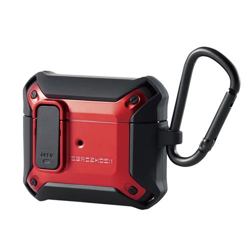 エレコム(ELECOM) AVA-AP3ZEROLRD(レッド) AirPods 第3世代(2021年) 用 ケース カバー