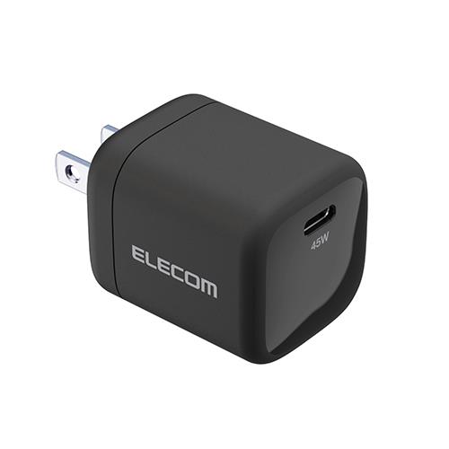 エレコム(ELECOM) ACDC-PD2245BK ﾌﾞﾗｯｸ USB Power Delivery対応 USB Type C 充電器 ACアダプター 45W
