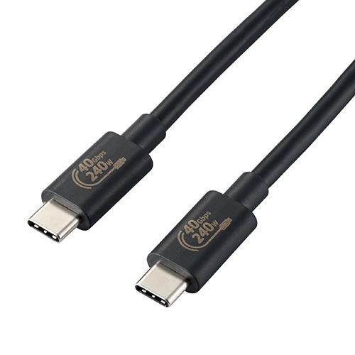 エレコム(ELECOM) USB4-CCPE10NBK(ブラック) USB Type-C ケーブル PD EPR対応 240W 1m