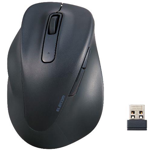 エレコム(ELECOM) M-XGM31DBSKBK ブラック 静音 2.4GHz無線マウス EX-G 5ボタン Mサイズ 左手用