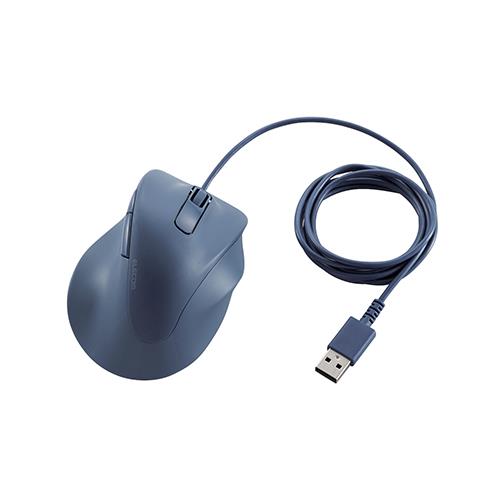 エレコム(ELECOM) M-XGS30UBSKBU ブルー 有線 マウス 静音 5ボタン Sサイズ EX-G