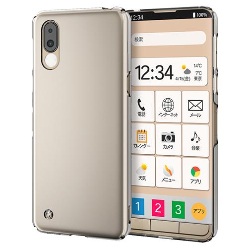 エレコム(ELECOM) PM-S224PVKCR(クリア) シンプルスマホ6用 ケース カバー ハード UVコート 軽量 スリム