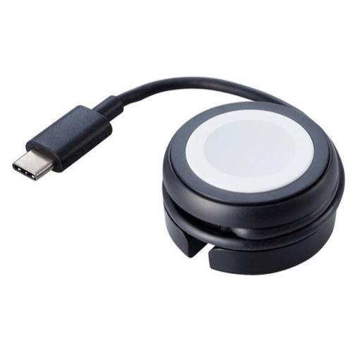 エレコム(ELECOM) MPA-AWMCQBK(ブラック) Apple Watch磁気充電ケーブル(高速充電巻き取りタイプ)