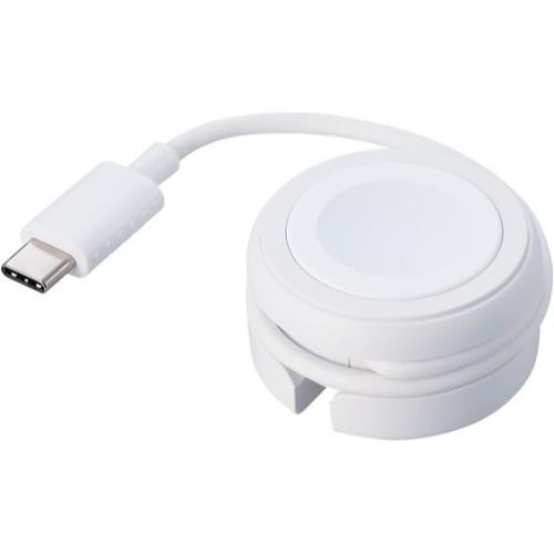 エレコム(ELECOM) MPA-AWMCQWH(ホワイト) Apple Watch磁気充電ケーブル(高速充電巻き取りタイプ)