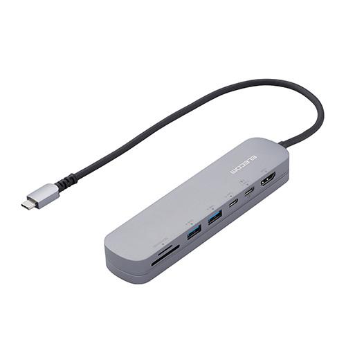 エレコム(ELECOM) DST-C21SV/EC(ｼﾙﾊﾞｰ) USB Type-Cデータポート/固定用台座付きドッキングステーション