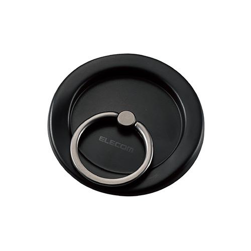 エレコム(ELECOM) P-STRMKMF-BK ﾌﾞﾗｯｸ スマホリング マグネット MagSafe対応iPhone スマホスタンド機能
