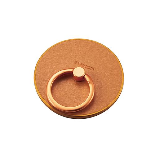 エレコム(ELECOM) P-STRMKML-BR ﾌﾞﾗｳﾝ スマホリング マグネット ﾚｻﾞｰ MagSafe対応 iPhone ｽﾏﾎｽﾀﾝﾄﾞ機能
