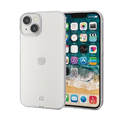 エレコム(ELECOM) PM-A22AUCTCR クリア iPhone 14/13用 ソフトケース 極み ストラップホール付き
