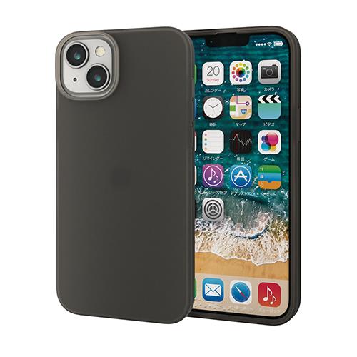 エレコム(ELECOM) PM-A22BSC2BK ブラック iPhone 14 Plus用 抗菌シリコンケース カバー 衝撃吸収
