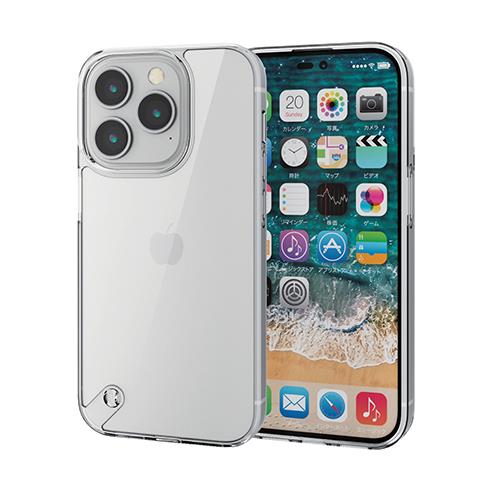エレコム(ELECOM) PM-A22CHVCK2CR クリア iPhone 14 Pro用 ハイブリッドケース フォルティモ 耐衝撃