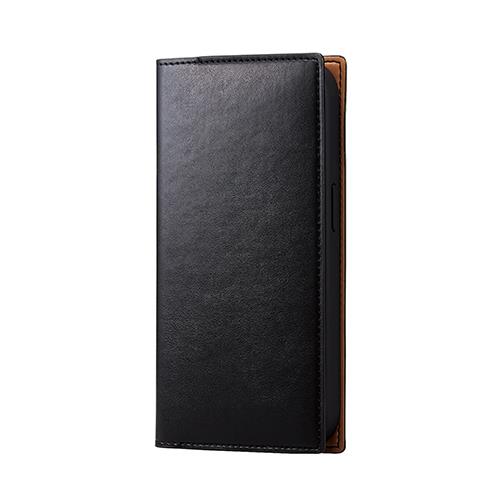 エレコム(ELECOM) PM-A22CPLFYILBK ﾈﾛ iPhone 14 Pro用 手帳型 ソフトレザーケース Coronet 衝撃吸収