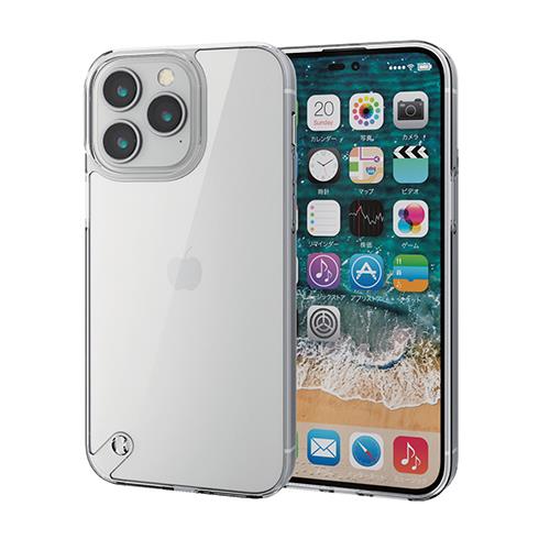 エレコム(ELECOM) PM-A22DHVCK2CR クリア iPhone 14 Pro Max用 ハイブリッドケース フォルティモ