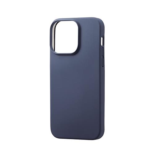 エレコム(ELECOM) PM-A22DHVSCCNV ﾈｲﾋﾞｰ iPhone 14 Pro Max用 ハイブリッドシリコンケース ｱﾝﾁﾀﾞｽﾄｺｰﾄ