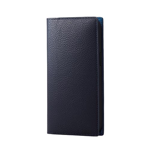 エレコム(ELECOM) PM-A22DPLFYILNV ﾛｲﾔﾙﾈｲﾋﾞｰ iPhone 14 Pro Max用 手帳型 ソフトレザーケース Coronet