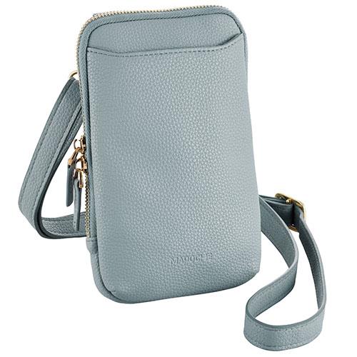 エレコム(ELECOM) P-MAP01BU ダスティブルー MAPOCHE スマホ汎用ショルダーポーチ 全入れ タイプ