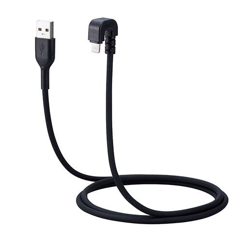 エレコム(ELECOM) MPA-UALU12BK ブラック iPhone/iPad/iPod対応 U字型 Lightningケーブル 1.2m