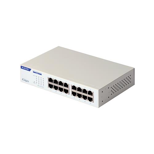 エレコム(ELECOM) EHC-G16MN2-HW スイッチングハブ LAN ハブ 16ポート Giga対応 1000/100/10Mbps