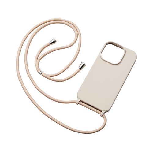 エレコム(ELECOM) PM-A22CSCSSGY グレージュ iPhone 14 Pro用 ハイブリッドシリコンケース ｱﾝﾁﾀﾞｽﾄｺｰﾄ