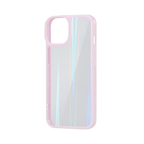エレコム(ELECOM) PM-A22AHVCAPU パープル iPhone 14/13用 ハイブリッドケース オーロラ 衝撃吸収