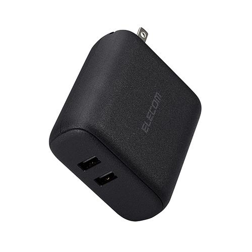 エレコム(ELECOM) DE-AC06-5000BK(ﾌﾞﾗｯｸ) ｴﾚｺﾑ ﾓﾊﾞｲﾙﾊﾞｯﾃﾘｰ ｺﾝｾﾝﾄ一体型 5000mAh 12W