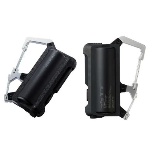 エレコム(ELECOM) DE-C35L-5000BK(ブラック) カラビナ付きモバイルバッテリー 5000mAh PSE適合品