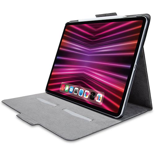 エレコム(ELECOM) TB-A22PLWVFUBK(ブラック) iPad Pro 12.9インチ 第6世代用ﾌﾗｯﾌﾟｹｰｽ ｿﾌﾄﾚｻﾞｰ ﾌﾘｰｱﾝｸﾞﾙ