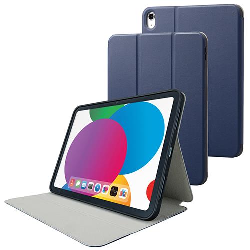 エレコム(ELECOM) TB-A22RSANV ﾈｲﾋﾞｰ iPad 10.9インチ用 フラップケース ソフトレザー フリーアングル