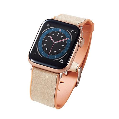 エレコム(ELECOM) AW-41BDMNOVA Apple Watch 41mm/40mm/38mm 用 MINIO ハイブリッドレザーバンド