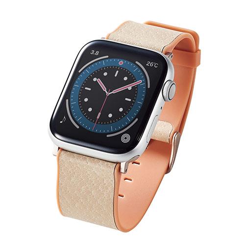 エレコム(ELECOM) AW-45BDMNOVA Apple Watch 45mm/44mm/42mm 用 MINIO ハイブリッドレザーバンド