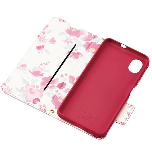 エレコム(ELECOM) PM-G227PLFUJPND ﾃﾞｨｰﾌﾟﾋﾟﾝｸ Galaxy A23 5G用 手帳型 ｿﾌﾄﾚｻﾞｰｹｰｽ 薄型 軽量 花柄