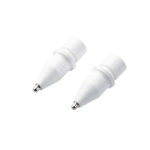 エレコム(ELECOM) P-TIPAP02(ホワイト) Apple Pencil(第1世代/第2世代)用 交換ペン先 約1mm 2個入