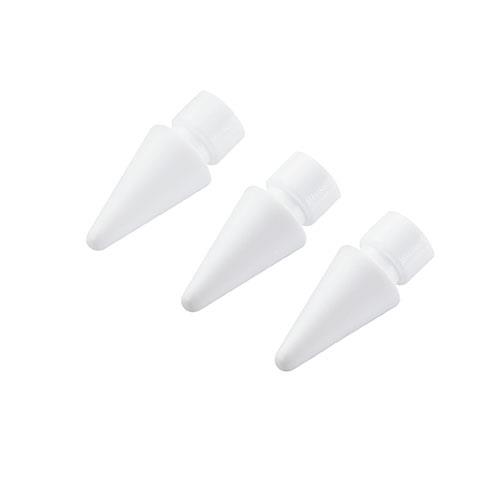 エレコム(ELECOM) P-TIPAPS01WH(ホワイト) Apple Pencil(第1世代/第2世代)用 交換ペン先 約1mm 3個入