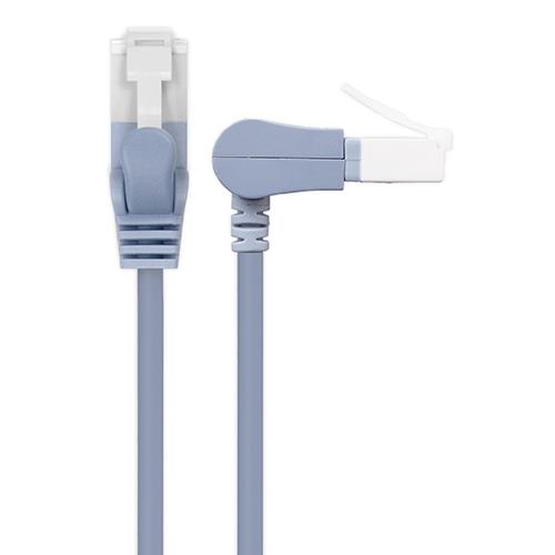 エレコム(ELECOM) LD-GPATSV/BU50 ﾌﾞﾙｰ LANケーブル Cat6A準拠 5m スリム ﾀﾃｽｲﾝｸﾞxｽﾄﾚｰﾄ 高速