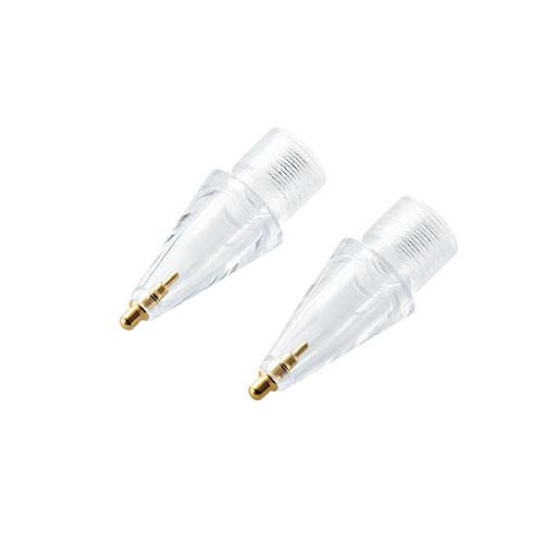 エレコム(ELECOM) P-TIPAP04CR Apple Pencil 第1世代/第2世代 用 交換ペン先 約1mm 2個入 クリアタイプ