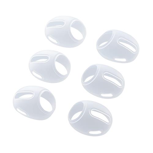 エレコム(ELECOM) AVA-AP4CCR(ﾏｯﾄｸﾘｱ) AirPodsPro(第2世代/第1世代) シリコンイヤホンカバー 3セット