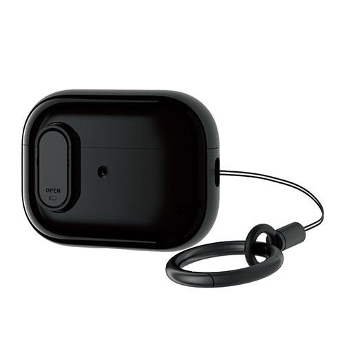 エレコム(ELECOM) AVA-AP4TSLBK(ブラック) AirPods Pro(第2世代)用 ハイブリッドケース TOUGH SLIM