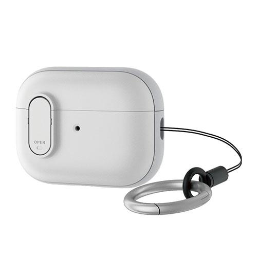 エレコム(ELECOM) AVA-AP4TSLWH(ホワイト) AirPods Pro(第2世代)用 ハイブリッドケース TOUGH SLIM