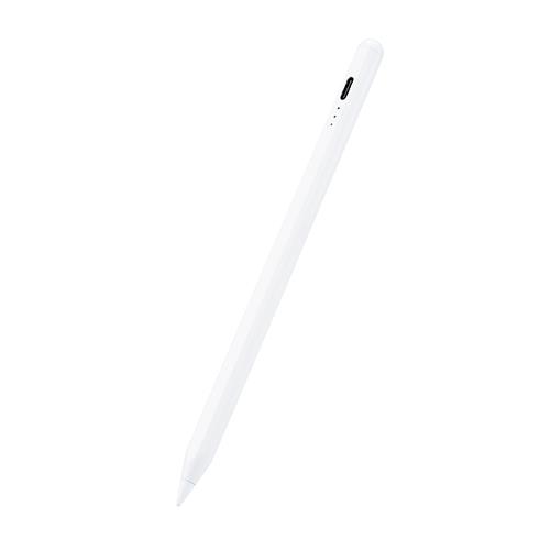 エレコム(ELECOM) P-TPACSTAP03WH ホワイト タッチペン スタイラスペン 充電式 樹脂ペン先