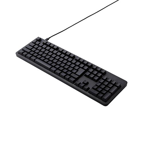 エレコム(ELECOM) TK-MC50UKP-BK(ﾌﾞﾗｯｸ) ｷｰﾎﾞｰﾄﾞ 有線 着脱式USBケーブル 静音 赤軸 リニア テンキー付